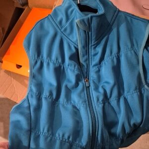 Athleta Teal Zip-Up Vest